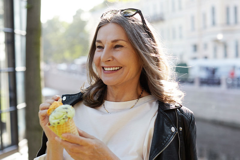 dental implants patient smiling